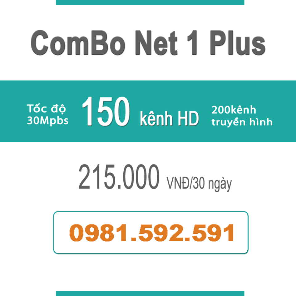 Gói Cước ComBo Flexi 1 (30Mbps + Truyền Hình)