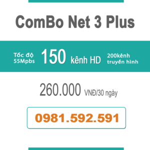 Gói Cước ComBo Flexi 3 (55Mbps + Truyền Hình)