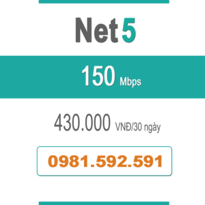 Gói Cước Net 5 – Plus – 150Mbps